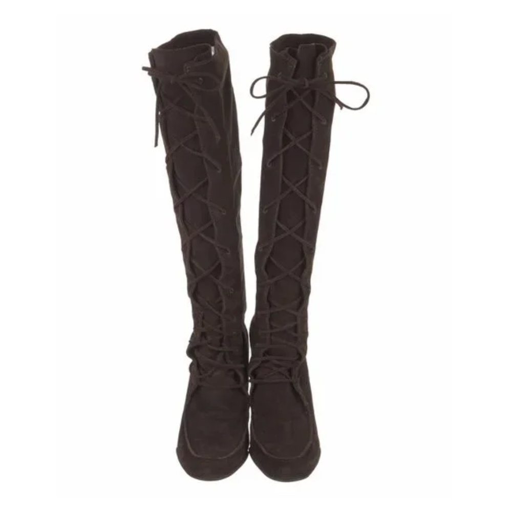 KORS by Michael Kors Chocolate Brown Suede Leather Knee-high 'Colby' Boots 9.5M